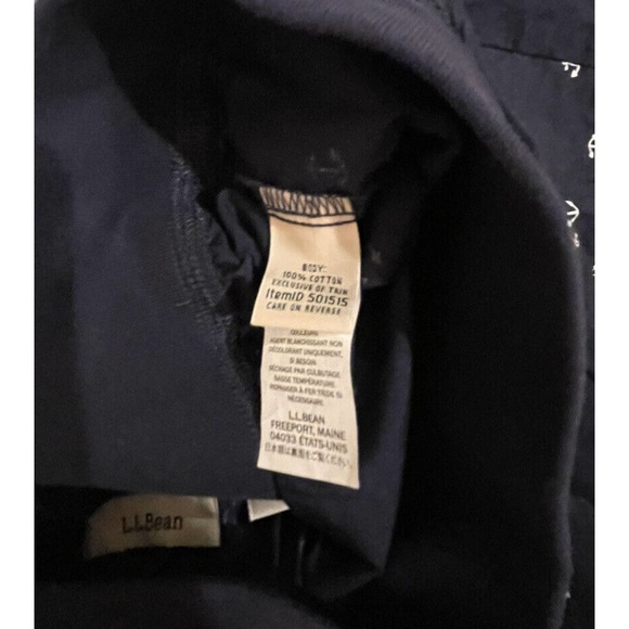 LL Bean Womens Shorts Blue Anchor Elastic Waist Size Small sailing beach pool - Picture 6 of 6